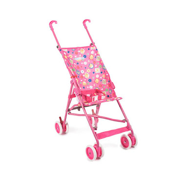 Solo Online Coche Paseador Mattina   Rosado Con Flores X 1 Unidad 
