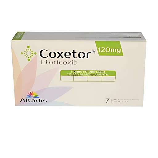 Coxetor Etoricoxib 120mg   Altadis Caja x 7 Tabletas