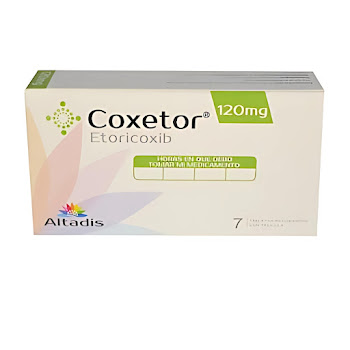 Coxetor Etoricoxib 120mg   Altadis Caja x 7 Tabletas  