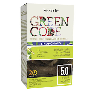 Kit Tinte Recamier Green Code Ingredientes Naturales Castaño Claro #5.0 x 1 und  