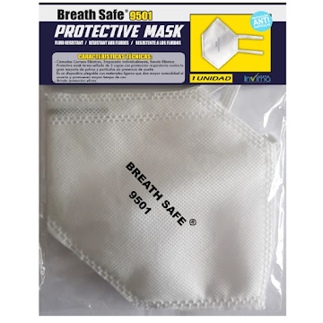 Respirador Tapabocas Breath Safe 9501 Contra Particulas x 1 und  