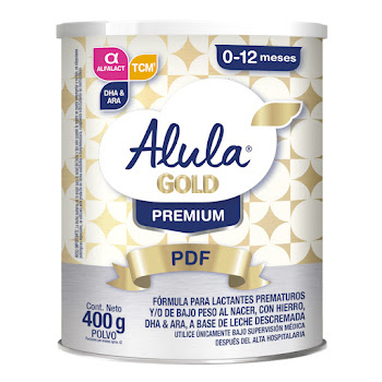 Formula Infantil Alula Gold Premium Prematuros x 400 gr  