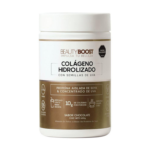 Beauty Boost Colágeno Hidrolizado Con Stevia Sabor Chocolate 600g VITASEI BEAUTYBOOST   Frasco  x 1 undefined