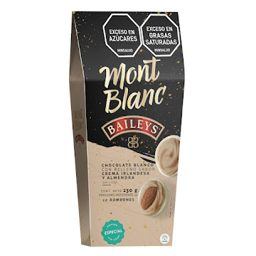 Chocolatina Montblac Baileys Bombones Blancos Bolsa 130 gr x 10 und  