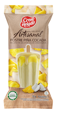 Helado Artesanal Crem   Helado Piña Cocada X70 Gr 