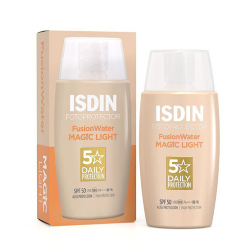 Fotoprotector Isdin Fusion Water Color Light SPF 50 Frasco x 50 ml