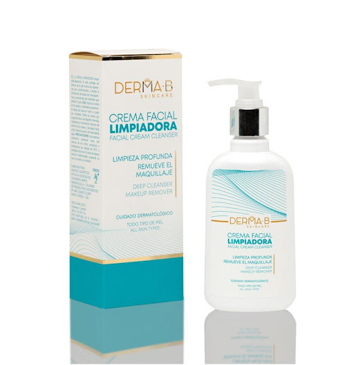 Crema Facial Limpiadora DERMA-B, X 260 mL, X1 DERMA-B Pote x 1 La Crema Facial Limpiadora Derma-B Skin Care: una fórmula suave que limpia profundamente tu piel mientras la protege de los daños causados por contaminantes. Elimina todas las impurezas del ambiente q