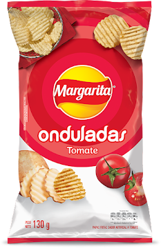 Pasabocas Papas Margarita Ondulada Tomate x 130 gr undefined