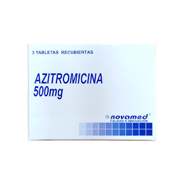 Azitromicina 500mg Novamed Caja x 3 Tabletas  