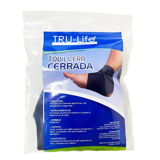 TOBILLERA CERRADA L TRULIFE BOLSA x 1 