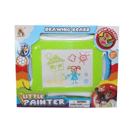 Tablero Magnetico Painter Caja Plasticos Asociados  x 1 Es perfecto para que los niños exploren su creatividad mientras aprenden a dibujar y escribir. Fomenta el desarrollo de habilidades artísticas, concentración y motricidad, ayudando a potenciar el pens