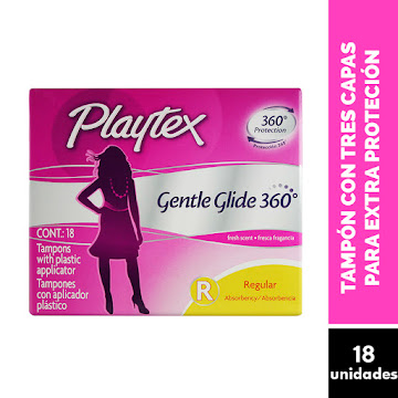 Tampones Playtex   Gentle Glide 360 Regular X18und.                      