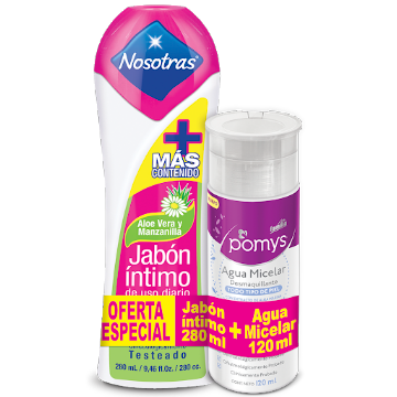 Jabón Intimo Nosotras Aloe Vera Y Manzanilla x 280 ml + Agua Micelar undefined