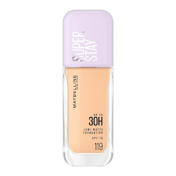 Base Líquida Maybelline Super Stay Lumi Matte Acabado Mate Luminoso Tono 119 Frasco x 35 ml  