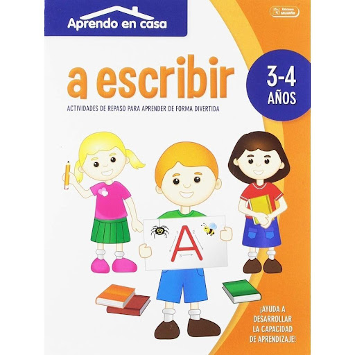 A Escribir. Aprendo En Casa. 3-4 Años Ediciones Saldana Libro x 1.0 A ESCRIBIR (3-4 AÑOS) APRENDO EN CASA  Autor VV.AA. Editorial: SALDAÑA Idioma: CASTELLANO Encuadernación: Tapa blanda ISBN: 8436026776131 Año de edición:2015 Plaza de edición: ESPAÑA  	Productos Nuev