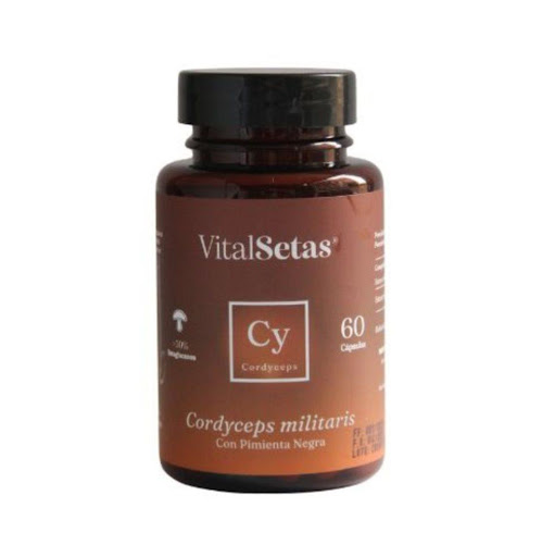 Cápsulas de Cordyceps Vitalsetas VitalSetas Cápsulas x 60 El Cordyceps, conocido por aumentar la resistencia física, ahora disponible en cápsulas prácticas de VitalSetas. Extracto con más de 30% de betaglucanos y pimienta negra para una mejor absorción en cá