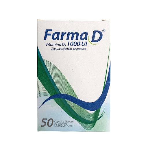 Farma D Vitamina D3 1000 Ui Farma de Colombia Frasco x 50 Cápsulas