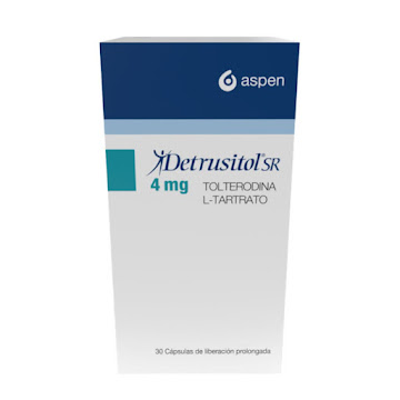 Detrusitol Tolterodina 4mg Aspen Frasco x 30 Cápsulas   
