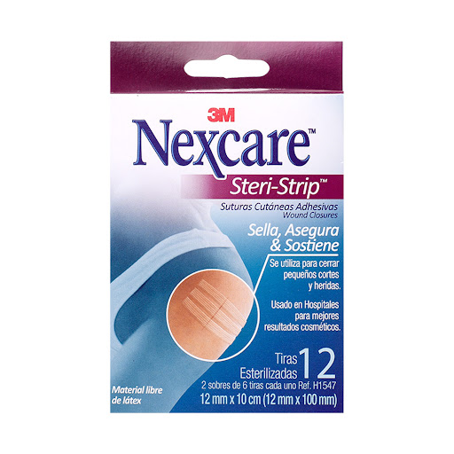 Steri Strip Nexcare 3 M   Caja x12 Tiras