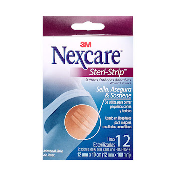 Steri Strip Nexcare 3 M   Caja x12 Tiras  