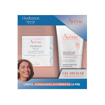Kit Crema Hidratante   Aqua Gel Avene x 50 ml + Gel Micelar Desmaquillante Avene x 200 ml Pack x 2 und  