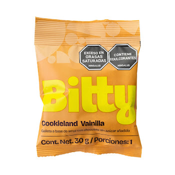 Galletas Bitty Mini Chips Vainilla Paquete x 30 gr  