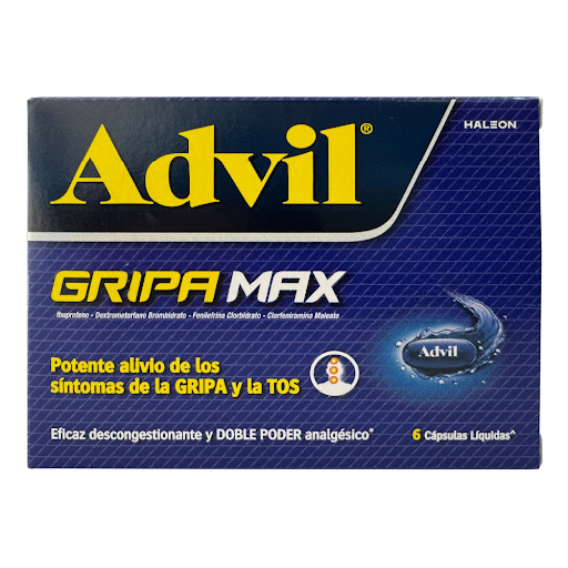 Advil Gripa Max 400mg   Haleon Caja x 6 Capsulas
