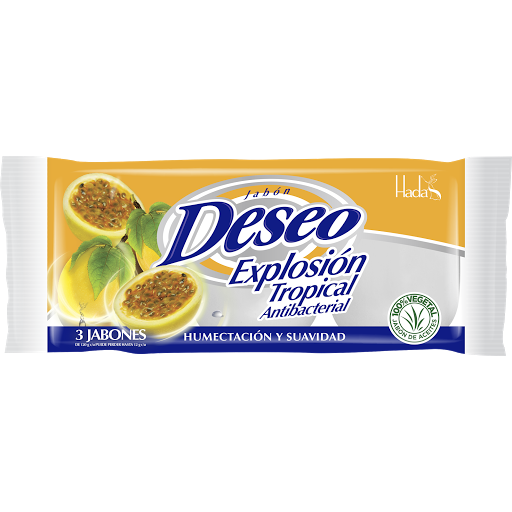 Jabón En Barra Hada Deseo Explosión Tropical 120 gr x 3 und