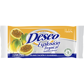Jabón En Barra Hada Deseo Explosión Tropical 120 gr x 3 und  