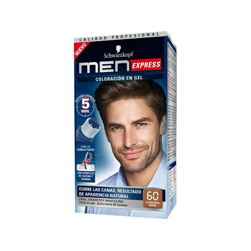 Tinte Men Express 60 Castaño Medio Natural x 1 und