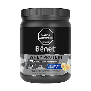 Proteína Benet Whey   Sabor Helado De Vainilla Frasco x 595g  