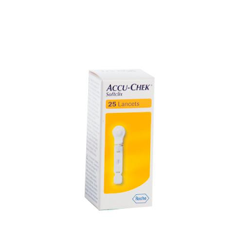 Lancetas Roche Accu-Chek Softclix Glucómetro x 25 und  
