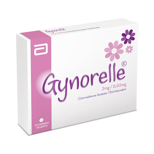 Gynorelle Clormadinona Acetato + Etinilestradiol 2mg/0.02mg Abbott Caja x 28 Comprimidos