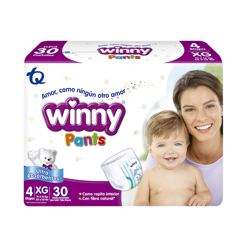 Pañales Winny Pants XG Etapa 4 x 30 und
