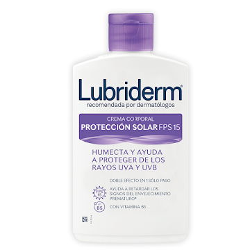 Crema Lubriderm Uv-15 Protección Solar 24h SPF 15 UVA/UVB x 400 ml  