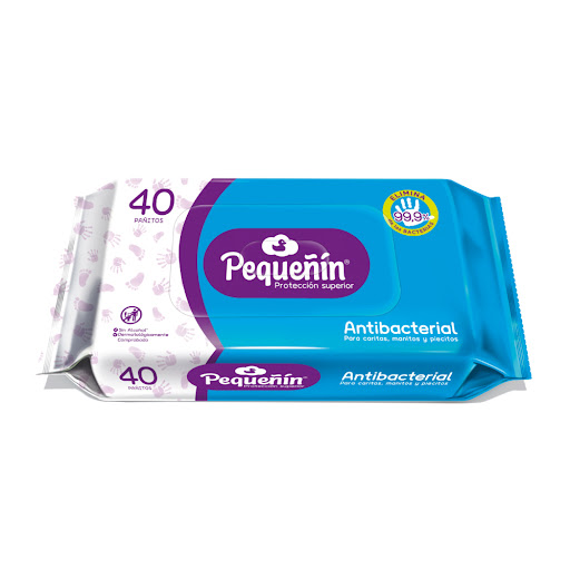 Toallitas Húmedas Pequeñín Antibacterial x 40 und