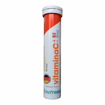 Vitamina C B2 + Zinc Nutrazul Sabor Limón x20 Tabletas   