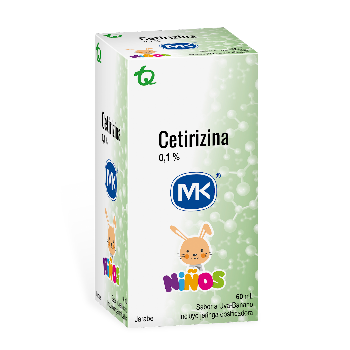 Cetirizina 0.1% Jarabe Niños MK Frasco x 60 ml  