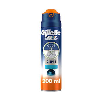 Gel de Afeitar Gillette Fusion para Afeitar al Ras con Cuchilla Frasco X 200 ml  