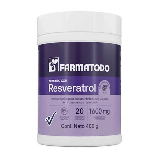 Resveratrol Nad Sabor Uva Farmatodo Frasco x 400 gr