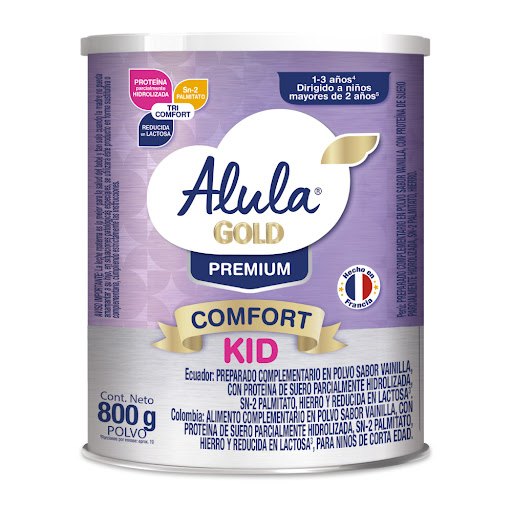 Alimento Lácteo Alula Gold Comfort Kid Premium 1 a 3 Años x 800 gr
