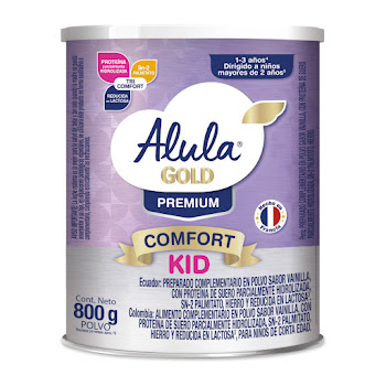 Alimento Lácteo Alula Gold Comfort Kid Premium 1 a 3 Años x 800 gr  