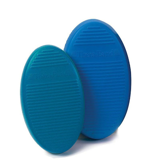 Balancín Estabilizador Blue Set*2 Theraband UN x 2 Set de dos balancines de equilibrio, diseñados para todos los niveles de entrenamiento y rehabilitación, enfocados en mejorar la sensibilidad motriz, estabilidad y fuerza postural. Recomendados especi