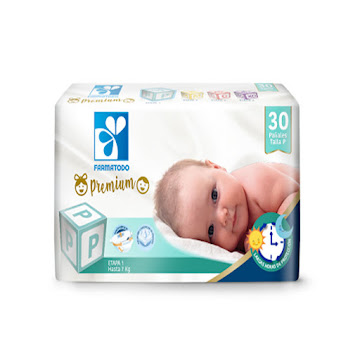 Pañal Farmatodo Premium Etapa 1 Talla P x 30 und  