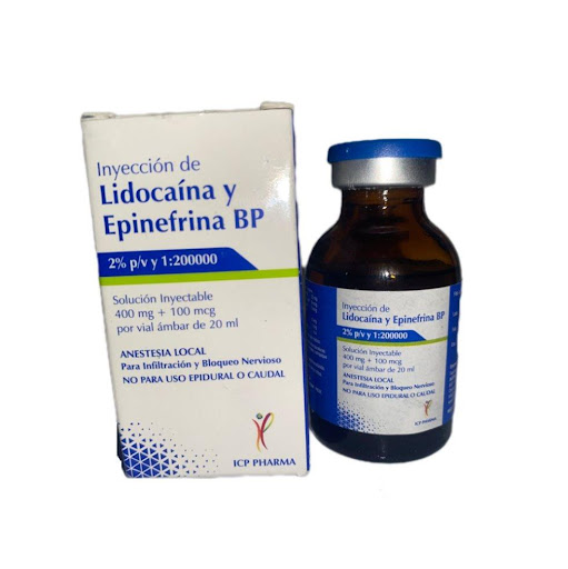LIDOCAINA AL 2 MAS EPINEFRINA VIAL X 20ML ICP PHARMA CSBPHARMA CAJA x 1