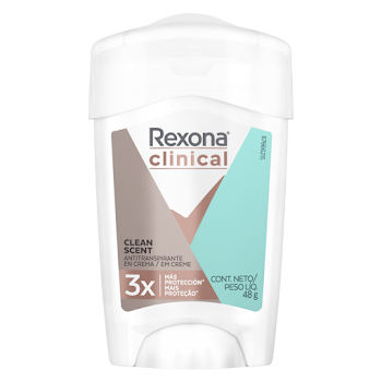 Desodorante Mujer Rexona Clinical Clean Fresh Frasco x 48 gr  