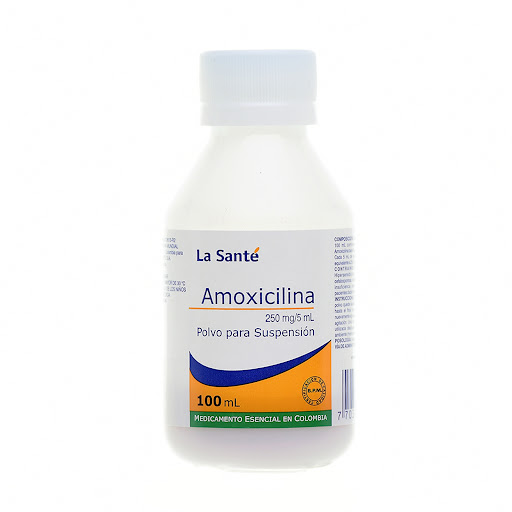 Amoxicilina 250mg/5ml La Santé Frasco x 100 ml
