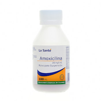 Amoxicilina 250mg/5ml La Santé Frasco x 100 ml  