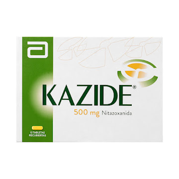 Kazide Nitazoxanida 500 mg Abbott Caja x 12 Tabletas  