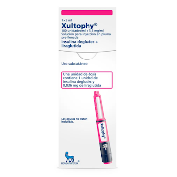 Xultophy Insulina + Liraglutida 100UI/3,6mg Novo Nordisk Caja x 1 Pluma  
